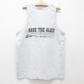 古着 ビンテージ タンクトップ キッズ ボーイズ 子供服 00年代 00s ATLANTIC BREWING 船 薄グレー 霜降り 25jun06