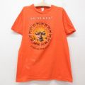古着 半袖 ビンテージ Tシャツ キッズ ボーイズ 子供服 80年代 80s 太陽 コットン クルーネック USA製 オレンジ 25jun14