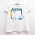 古着 ヘインズ Hanes 半袖 ビンテージ Tシャツ キッズ ボーイズ 子供服 80年代 80s Brother 手 クルーネック USA製 白 ホワイト 25jul24