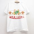 古着 半袖 ビンテージ Tシャツ キッズ ボーイズ 子供服 90年代 90s フロリダ クルーネック 白 ホワイト 25jul24
