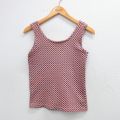 古着 Kマート ビンテージ タンクトップ キッズ ボーイズ 子供服 80年代 80s ジャガード クルーネック 赤他 レッド 【spe】 25aug06