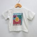 古着 半袖 ビンテージ Tシャツ キッズ ボーイズ 子供服 80年代 80s サメ ビーチバレー コットン クルーネック USA製 白 ホワイト 25aug06