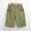 古着 ハーフ ボーイスカウト パンツ キッズ ボーイズ 子供服 70年代 70s USA製 タロン 濃緑系 グリーン 25aug20