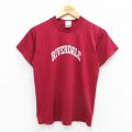 古着 フルーツオブザルーム 半袖 ビンテージ Tシャツ キッズ ボーイズ 子供服 90年代 90s リバーデイル クルーネック USA製 エンジ 25sep03