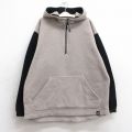 古着 長袖 ハーフジップ フリース ジャケット パーカー キッズ ボーイズ 子供服 90年代 90s USA製 ベージュ他 25dec03