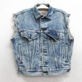 古着 リーバイス Levis 57514 デニム ベスト キッズ ボーイズ 子供服 90年代 90s コットン USA製 紺 25dec03