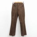 古着 リーバイス Levis ビンテージ パンツ キッズ ボーイズ 子供服 70年代 70s ビッグE スタプレ フレア タロン こげ茶【spe】 26jan09