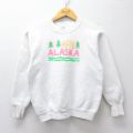 古着 フルーツオブザルーム 長袖 スウェット キッズ ボーイズ 子供服 80年代 80s アラスカ ラグラン クルーネック USA製 白 26jan28