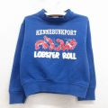 古着 ジャージーズ 長袖 スウェット キッズ 子供服 90年代 90s エビ クルーネック 紺 26jan31
