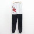 古着 スウェット パンツ キッズ 子供服 90年代 90s NBA シカゴブルズ ツートンカラー グレー 霜降り他 バスケットボール 26feb04