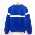 古着 JCペニー 長袖 セーター キッズ 子供服 80年代 80s アクリル ラグラン クルーネック 青他 26feb04