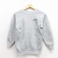 古着 長袖 スウェット キッズ 子供服 90年代 90s COREY ラグラン クルーネック USA製 グレー 霜降り 26feb04