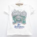 古着 半袖 ビンテージ Tシャツ キッズ ボーイズ 子供服 90年代 90s ラッシュモア コットン クルーネック ホワイト 26jun11