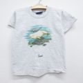 古着 半袖 ビンテージ Tシャツ キッズ ボーイズ 子供服 90年代 90s イルカ クルーネック グレー 霜降り 26jun11