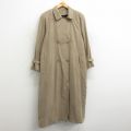 古着 ロンドンフォグ 長袖 コート レディース ラグラン ロング丈 ベージュ カーキ 内側ウール 24jan23 中古 アウター