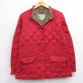 古着 エディーバウアー 長袖 キルティング ダウン ジャケット レディース リップストップ 赤 レッド 25oct17 中古 アウター ジャンパー ブルゾン