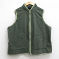 古着 ルート66 フリース ベスト レディース 00年代 00s 大きいサイズ 濃緑 グリーン 25nov01 中古 アウター