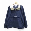 古着 コロンビア COLUMBIA 長袖 ナイロン ジャケット パーカー レディース 00年代 00s ワンポイントロゴ 大きいサイズ 紺 ネイビー 25nov04 中古 アウター ウインドブレーカー