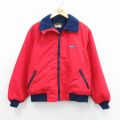古着 エディーバウアー 長袖 ジャケット レディース 90年代 90s ワンポイントロゴ USA製 赤 内側フリース 25nov11