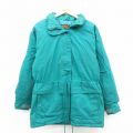 古着 エディーバウアー 長袖 ダウン ジャケット パーカー レディース 90年代 90s ゴアテックス 青緑 25dec18