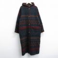 古着 ウールリッチ 長袖 ウール コート パーカー レディース ロング丈 大きいサイズ 濃紺他【spe】 26jan16