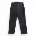 古着 ジーンズ レディース 黒 ブラック デニム 25mar28 中古 ボトムス ジーパン Gパン ロング パンツ