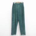 古着 エディーバウアー コーデュロイ パンツ レディース 90年代 90s USA製 緑 26jan23