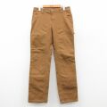 古着 ディッキーズ ペインター パンツ レディース ダブルニー ダック地 茶 26feb09