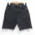 古着 ラングラー ショート パンツ ショーツ レディース 90年代 90s コットン USA製 ブラック デニム 26jun11