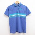 古着 IZOD 半袖 ポロ シャツ レディース 90年代 90s MEDINAH 薄紺他 ネイビー 24may17 中古 ブラウス トップス