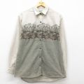 古着 カベラス 長袖 ヘビー フランネル シャツ レディース 00年代 00s クマ コットン ベージュ他 カーキ 25mar07 中古 ブラウス トップス