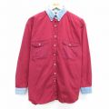 古着 FADED GLORY 長袖 シャツ レディース 00年代 00s デニム使用 ボタンダウン エンジ他 25may08 中古 ブラウス トップス
