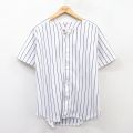 古着 ローリングス 半袖 ベースボール シャツ レディース 90年代 90s ラグラン USA製 白他 ホワイト ストライプ 25may09 中古 ブラウス トップス