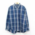 古着 ラングラー 長袖 シャツ レディース 20X 大きいサイズ 紺他 チェック 26feb09