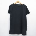 古着 エディーバウアー 半袖 ビンテージ Tシャツ レディース 00年代 00s 無地 鹿の子 クルーネック 黒 26may08