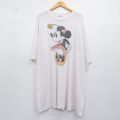 古着 半袖 ビンテージ Tシャツ レディース 80年代 80s ディズニー ミニー 大きいサイズ ロング丈 クルーネック USA製 薄ピンク系【spe】 26may08