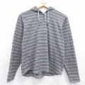 古着 セントジョンズベイ 半袖 ビンテージ Tシャツ パーカー レディース 00年代 00s コットン ヘンリーネック 茶他 ボーダー【spe】 26may08