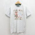 古着 半袖 ビンテージ Tシャツ レディース 90年代 90s メッセージ コットン クルーネック USA製 グレー 霜降り 26jun12