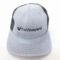 中古 メッシュ キャップ Vineyard 刺繍 ツートンカラー グレー 25jul22
