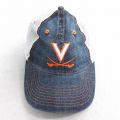 中古 ラングラー Wrangler メッシュ キャップ V 刺繍 ツートンカラー 紺 ネイビー デニム 25aug07