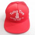 中古 メッシュ キャップ Tulsa タイヤ 赤 レッド 25aug08