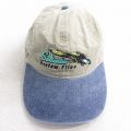 中古 キャップ Saltwater ルアー 刺? ツートンカラー コットン ベージュ他 カーキ 25aug09