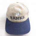 中古 キャップ HAWKS 刺繍 ツートンカラー コットン ベージュ他 カーキ 25aug12