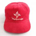 中古 コーデュロイ キャップ 90年代 90s 太畝 Breckenridge 刺繍 赤 レッド 25sep30