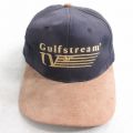 中古 キャップ 90年代 90s Gulfstream 刺繍 ツートンカラー ツバスエード 紺他 ネイビー 25oct04