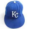 中古 ニューエラ キャップ 90年代 90s MLB カンザスシティロイヤルズ 刺繍 USA製 青 メジャーリーグ ベースボール 野球 25dec23