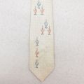 中古 ペニーズ ビンテージ ネクタイ 60年代 60s 白系 ホワイト 25jul26