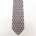 中古 ランズエンド ネクタイ 90年代 90s 総柄 シルク USA製 紺 26feb19