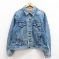 XL★古着 リーバイス Levis 70506 長袖 ジージャン メンズ 90年代 90s コットン カナダ製 紺 ネイビー デニム 【spe】 25aug09 中古 アウター Gジャン ジャケット
