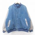 XL★古着 長袖 デニム ジャケット スタジャン メンズ 00年代 00s Sealy 大きいサイズ コットン 紺 ネイビー 25sep11 中古 アウター